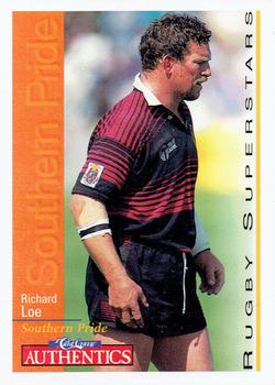 1995 Card Crazy Authentics Rugby Union NPC Superstars #55 Richard Loe Front